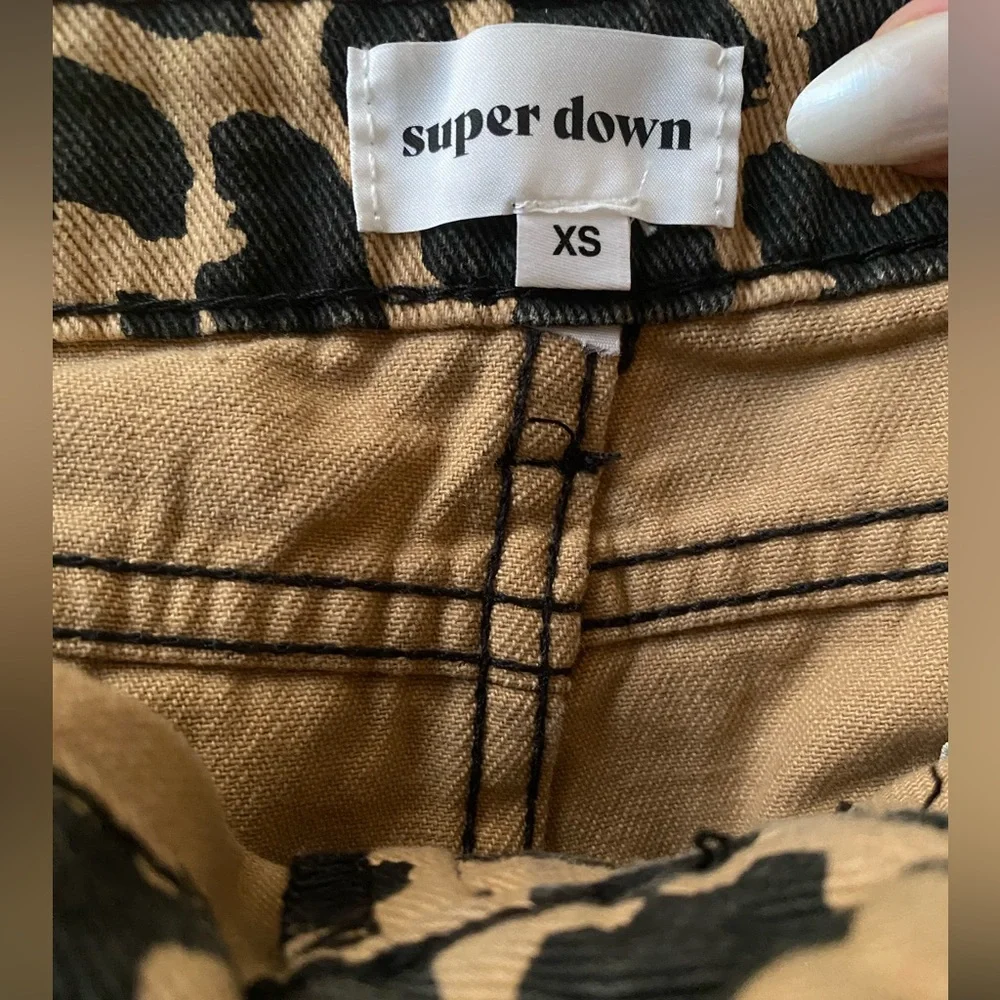 🐆 Revolve super down isla denim mini skirt - Picture 7 of 8